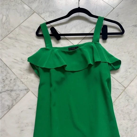 Green Ruffle Tank Top - Picture 2 of 3